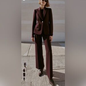 Zara Burgundy Suit